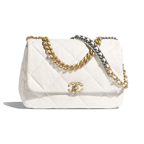 white chanel gold hardware|Chanel 19 silver hardware.